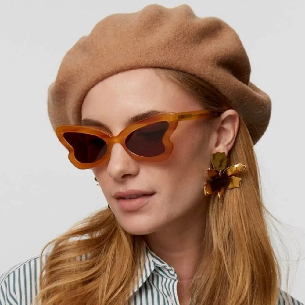 NEW Wool Beret Hat Tan Wool Blend Classic Old Money Preppy Solid